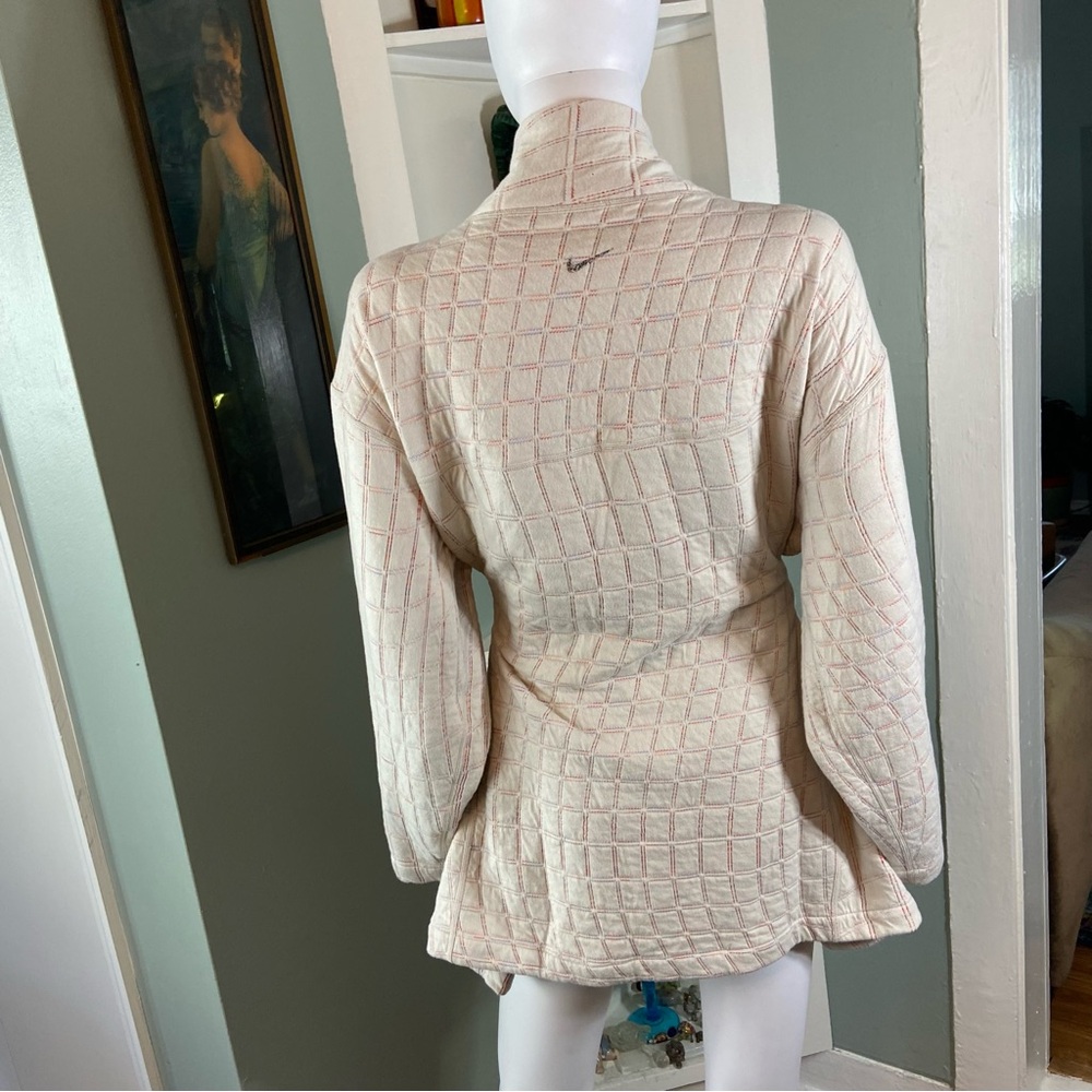 Nike Women's Reversible Quilted Pink Space Dyed Yoga Robe Jacket Therma-Fit 1X - Picture 6 of 16
